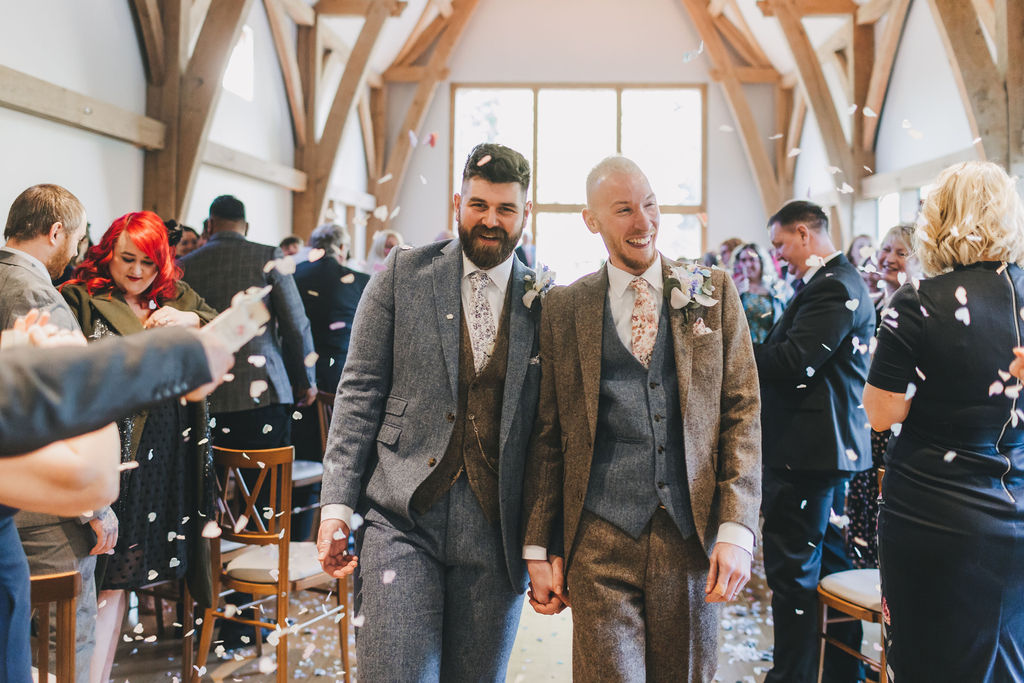 Same Sex Wedding Day Timings At The Mill Barns Wedding Venue